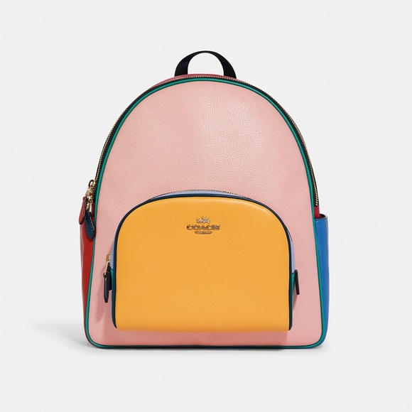 Coach Handbags - COACH Colorblock Court Backpack